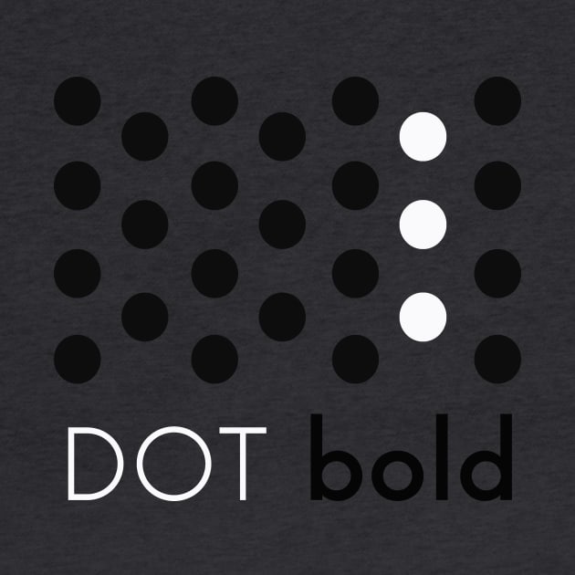 Dot bold white by Marisa-ArtShop